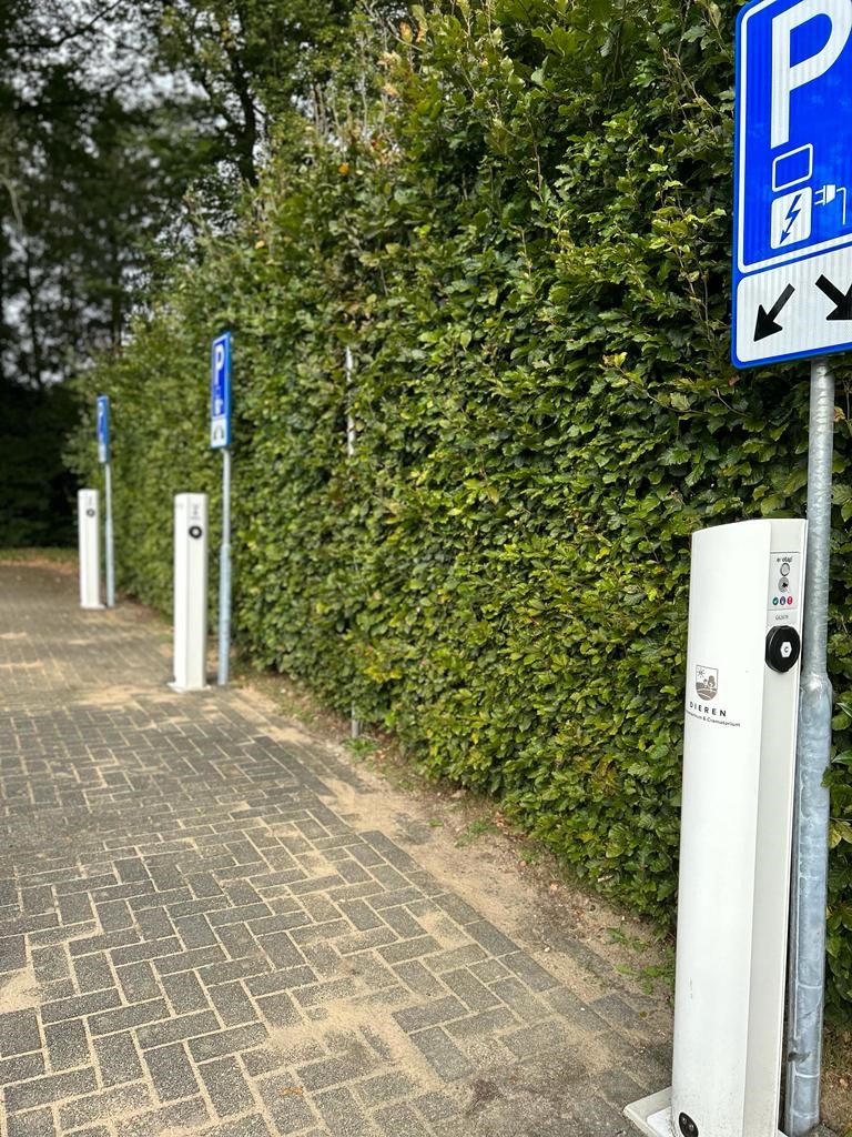 Laadpalen in Gedenkpark Dieren